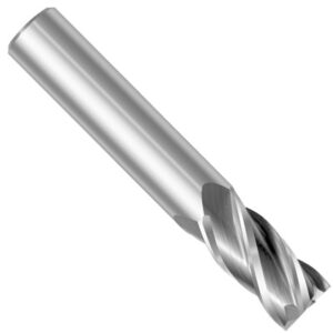 Cortador Vertical De Carburo, 4 Filos Plano; 1/8" Diámetro x 1/8" Zanco x 1/2" Largo de Corte x 1-1/2"