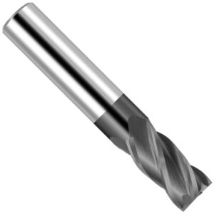 Cortador Vertical De Carburo, 4 Filos Plano; 6 mm (.2362") Diámetro x 6 mm Zanco x 19 mm Largo de Corte x 50 mm Largo Total Con Rec TiAlN,