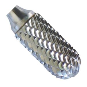 Lima Rotativa Cilíndrica Radial de Carburo mod. SC-1 Doble Corte, 1/4" Diámetro x 1/4" Zanco x 5/8" Largo de Corte x 2"